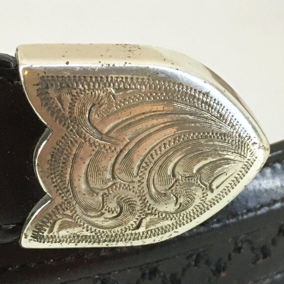 ???????? ???????? Genuine Goatskin Hobby Stitch Belt NEW! Sz 30 main image 12